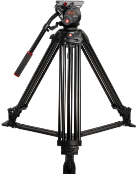 Manfrotto 504 Is A Fluid Head Tripod Ideal For Any - Tripod Png Manfrotto (597x346), Png Download