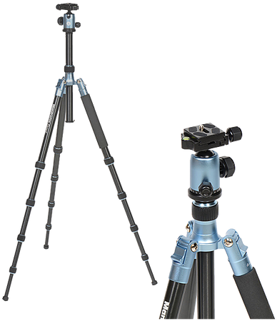 Manfrotto Element Big Aluminum Tripod - Manfrotto Element Blue (500x500), Png Download