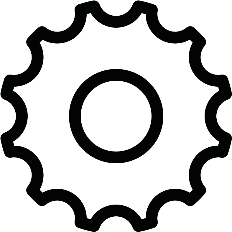 Settings Cog Icon - Desenho De Catraca De Bicicleta (960x960), Png Download