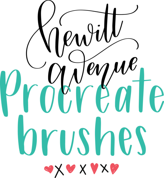 Procreate App Brushes For Hand Lettering Free Custom - Procreate Lettering Brushes Free (554x600), Png Download