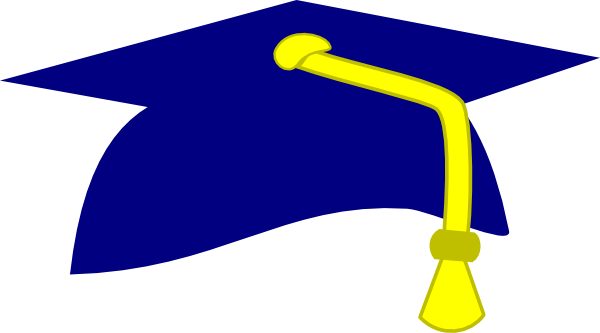 How To Set Use Navy Blue Graduation Cap Svg Vector (600x333), Png Download