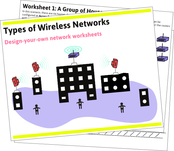 Worksheet Downloads Icon - Example Of Wireless Network (600x522), Png Download