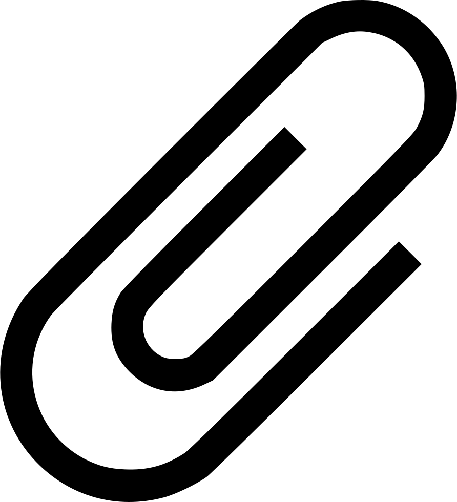 Clip Paperclip Comments - Portable Network Graphics (892x980), Png Download