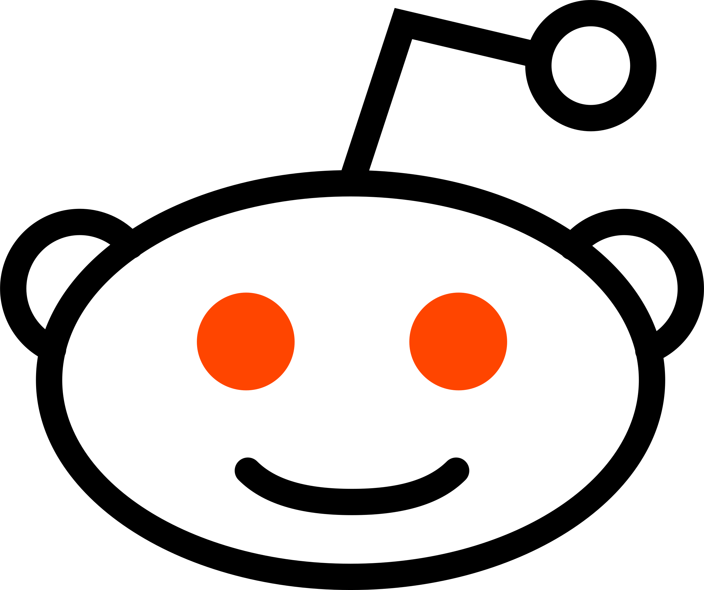 Reddit Icon Logo Png Transparent - Reddit Logo Svg (2400x2011), Png Download