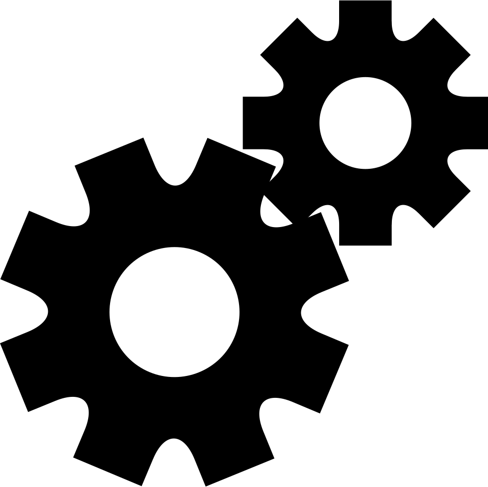 Set Up Svg Png Icon Free Download - Settings Icon Png Black (980x978), Png Download