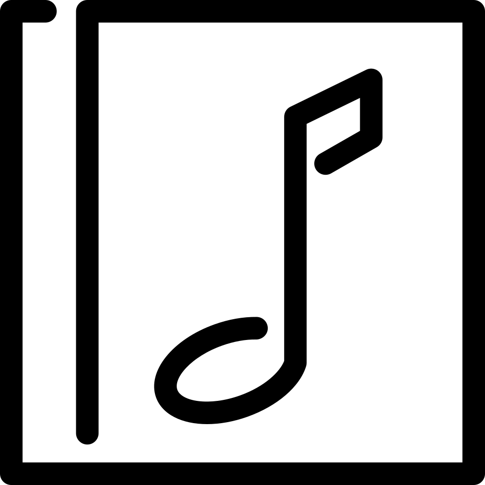 Cd With Music Note Comments - Music Disc Outline White (980x980), Png Download
