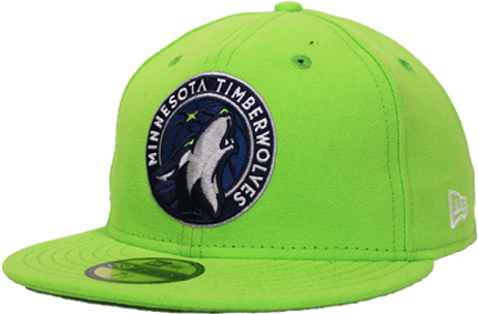 Minnesota Timberwolves Green Global Icon Fitted Hat - Minnesota Timberwolves Green Hat (500x667), Png Download
