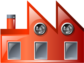 Available In 9 Sizes - Industry Icon (400x400), Png Download