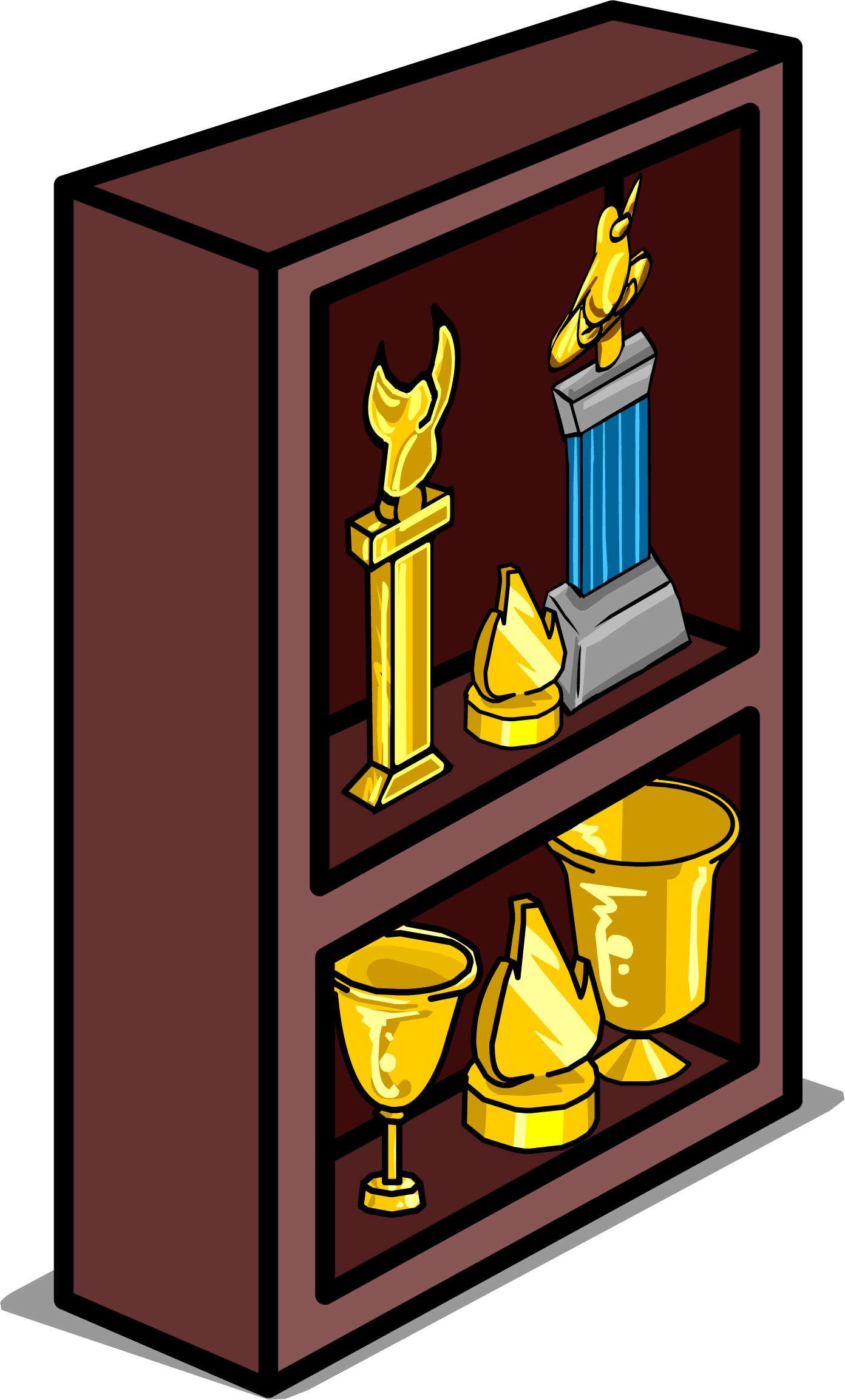 Trophy Shelf Sprite 003 (1392x2306), Png Download