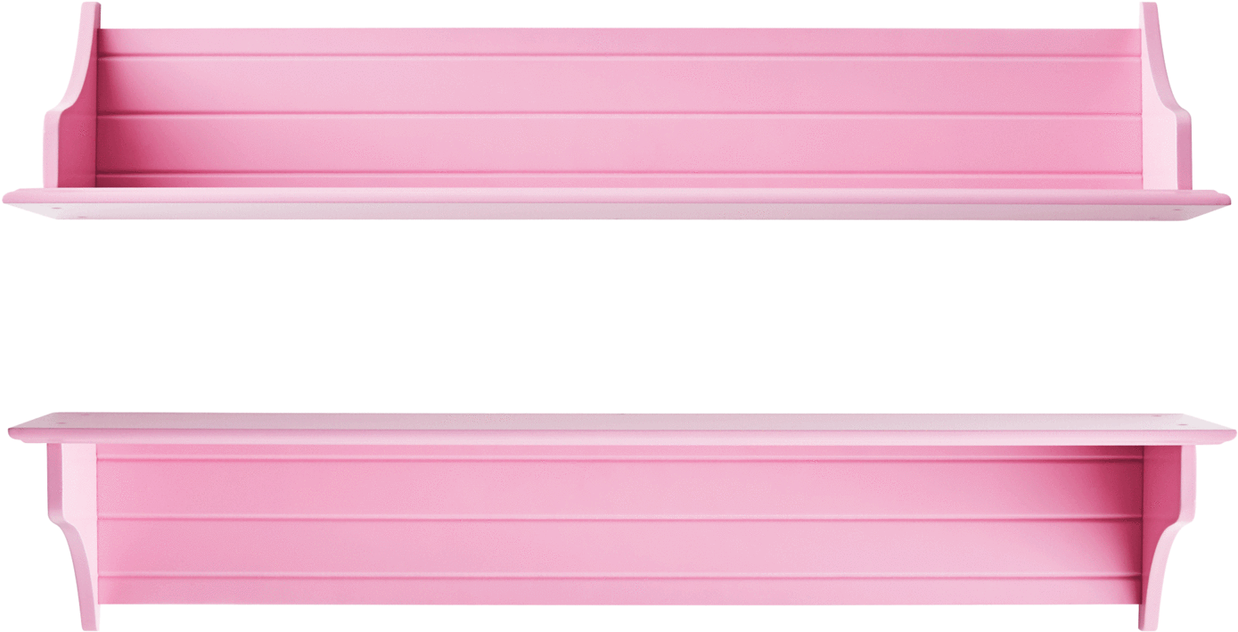 Any Which Way Book Shelf In Pink - Pink Shelves Png (1440x1440), Png Download