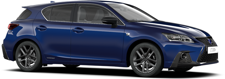 Sedan Car Png Picture - Lexus 2018 Ct200h Deep Blue (740x340), Png Download