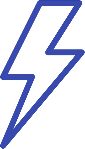 Flash Icon Blue - Triangle (288x505), Png Download