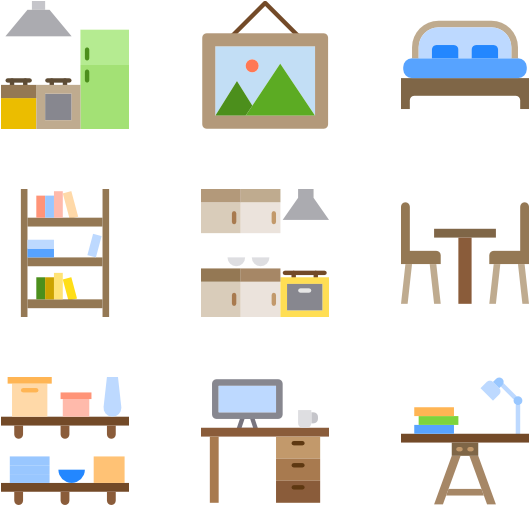 Furniture And Household - Scalable Vector Graphics (600x564), Png Download