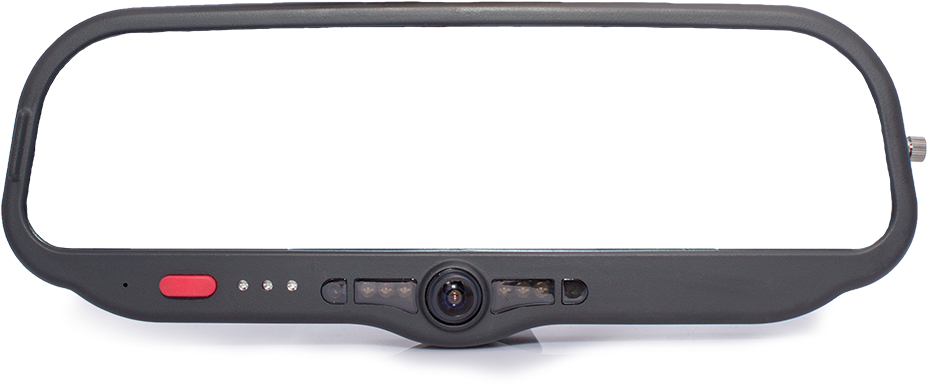 In-car Video System - Car Rear View Mirror Png (1000x450), Png Download