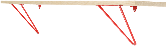 Red Adams Shelf Support Shelf Bracket Tronk Shelf Tronk - Shelf (600x322), Png Download