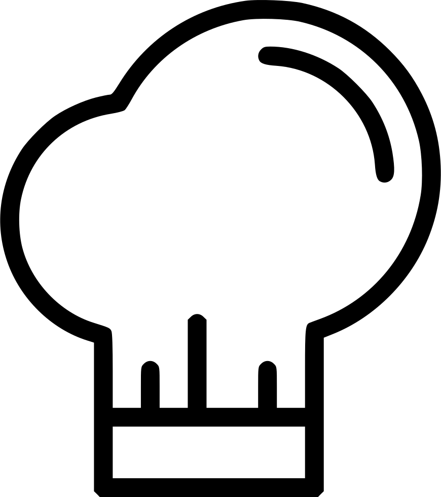 Chef Hat Restaurant - Icon (870x980), Png Download