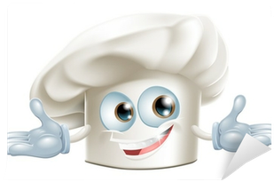 Happy White Chefs Hat Cartoon Man Wall Mural • Pixers® - Chefs Animados (400x400), Png Download