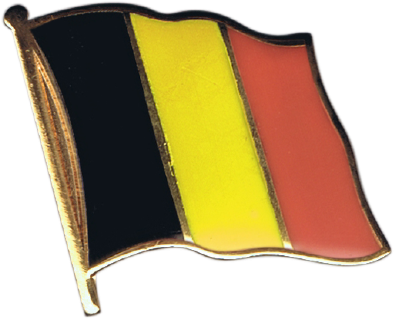 Belgium Flag Pin, Badge - Mexican Flag Clipart (1500x1197), Png Download