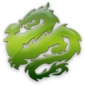 Green Chinese Dragon Logo (420x420), Png Download