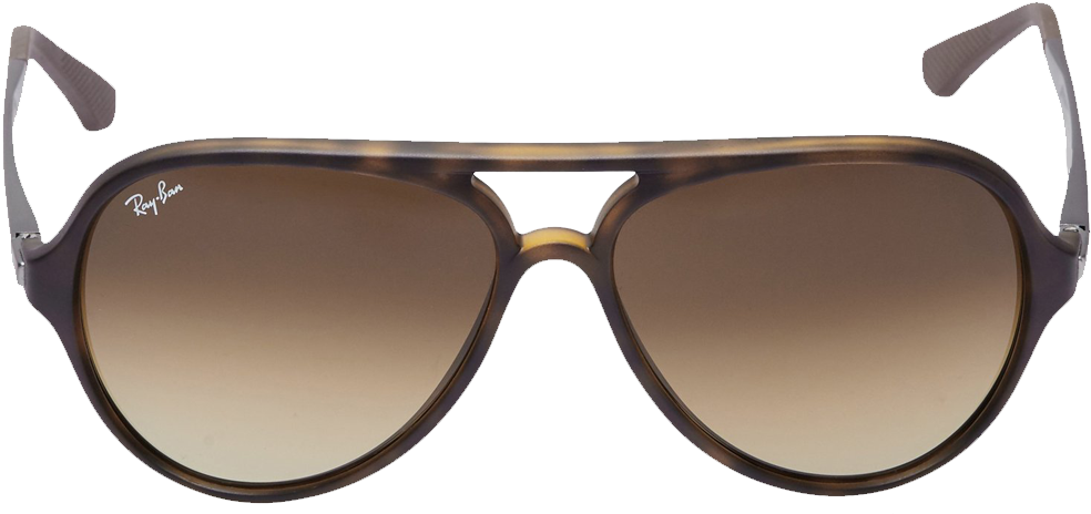 Ray-ban Men's Aviator - Ray-ban Man Sunglasses Dark Brown 57 Plastic (1000x1000), Png Download