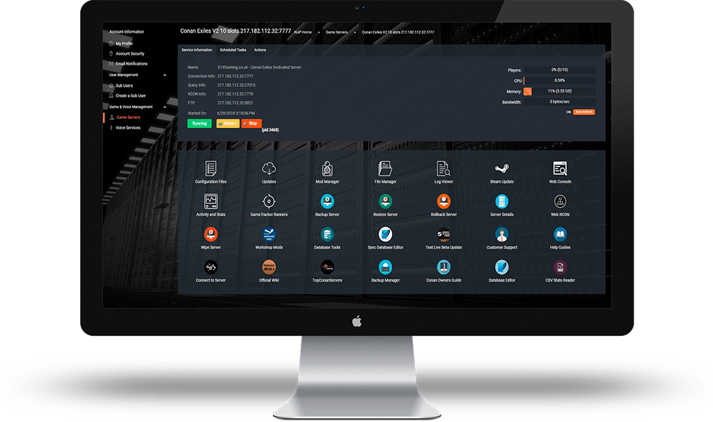 An All In One Game Hosting Platform - Web Hosting Service (1024x607), Png Download