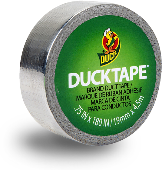 Duck Tape , Metallic Silver - Mini Solid Color Duck Tape (595x594), Png Download