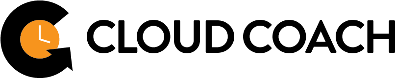 Cc Logo Black Orange - Cloud Coach Logo (888x212), Png Download