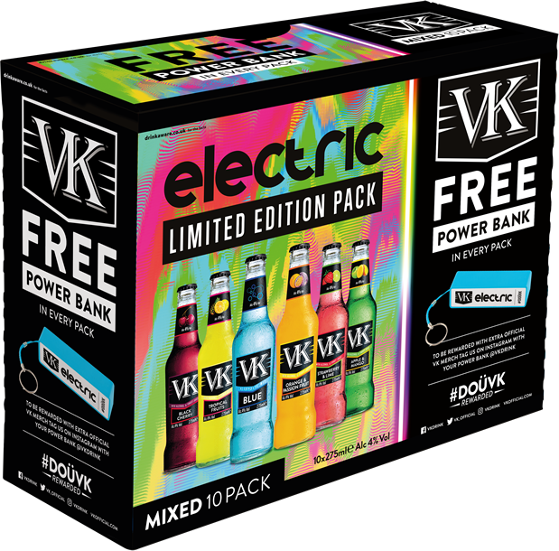 Vk, The Fastest Growing Traditional Rtd In The Uk Off - Vk Mixed Pack (619x610), Png Download