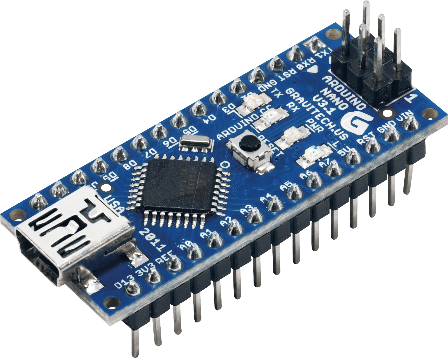 Arduino Nano - Arduino Nano Board (1560x1241), Png Download