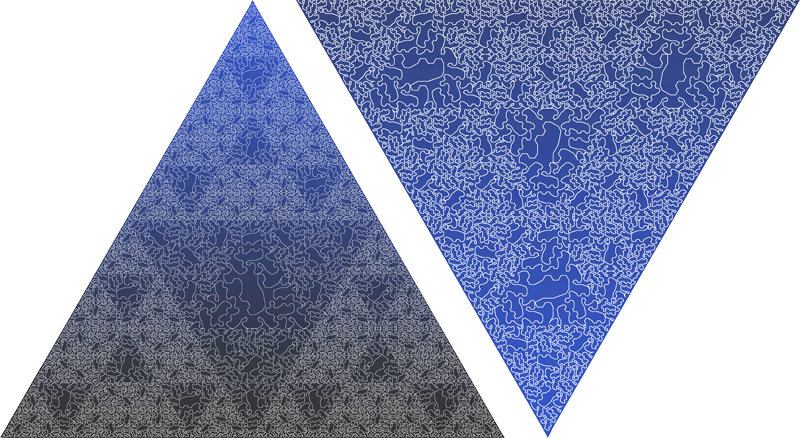 These Tightly-coiled Curves Are Of The Dense Variety - Triangle (800x438), Png Download