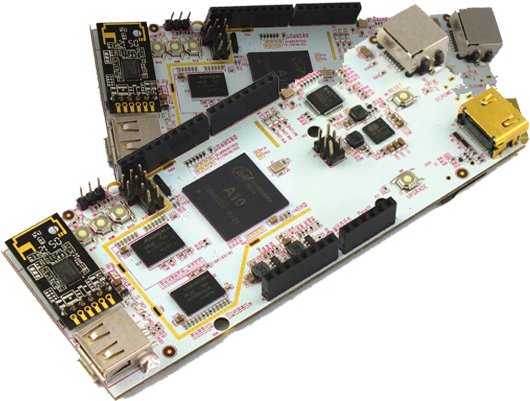 Pcduino V2 Minipc Arduino Compatible (530x490), Png Download