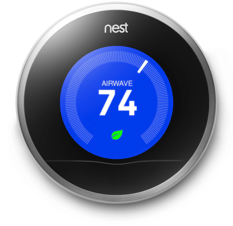 Nest 3rd Generation Thermostat - Nest Ac Thermostat (800x800), Png Download