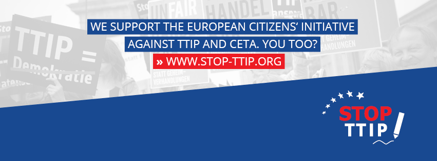 Portadas De Facebook - Non Au Ttip (851x315), Png Download