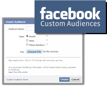 Facebook - Facebook Custom Audiences Logo (399x359), Png Download