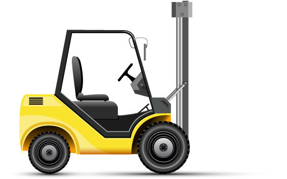Locating The Best Savings In - Forklift (570x350), Png Download