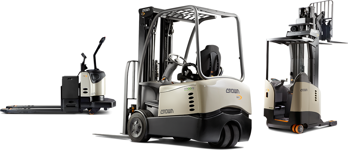Forklifts Lift Trucks Crown - Crown Forklift Png (1116x483), Png Download