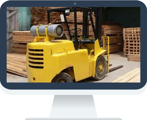Forklift Previous - Forklift (486x397), Png Download