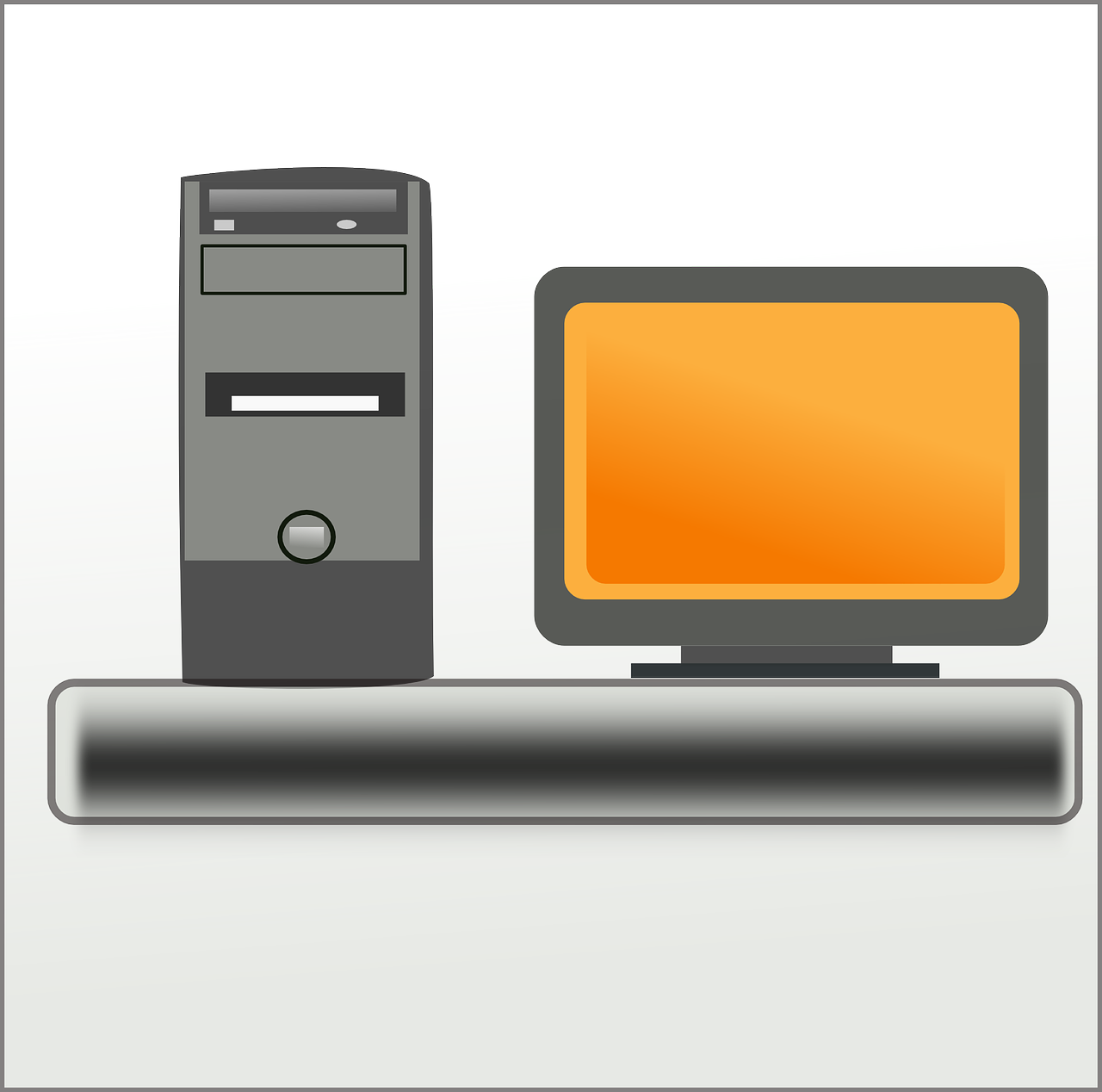Vector Graphics,free Illustrations - Desktop Computer (1280x1268), Png Download