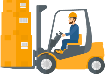 Osha Certified - Warehouse Worker Vector (500x356), Png Download