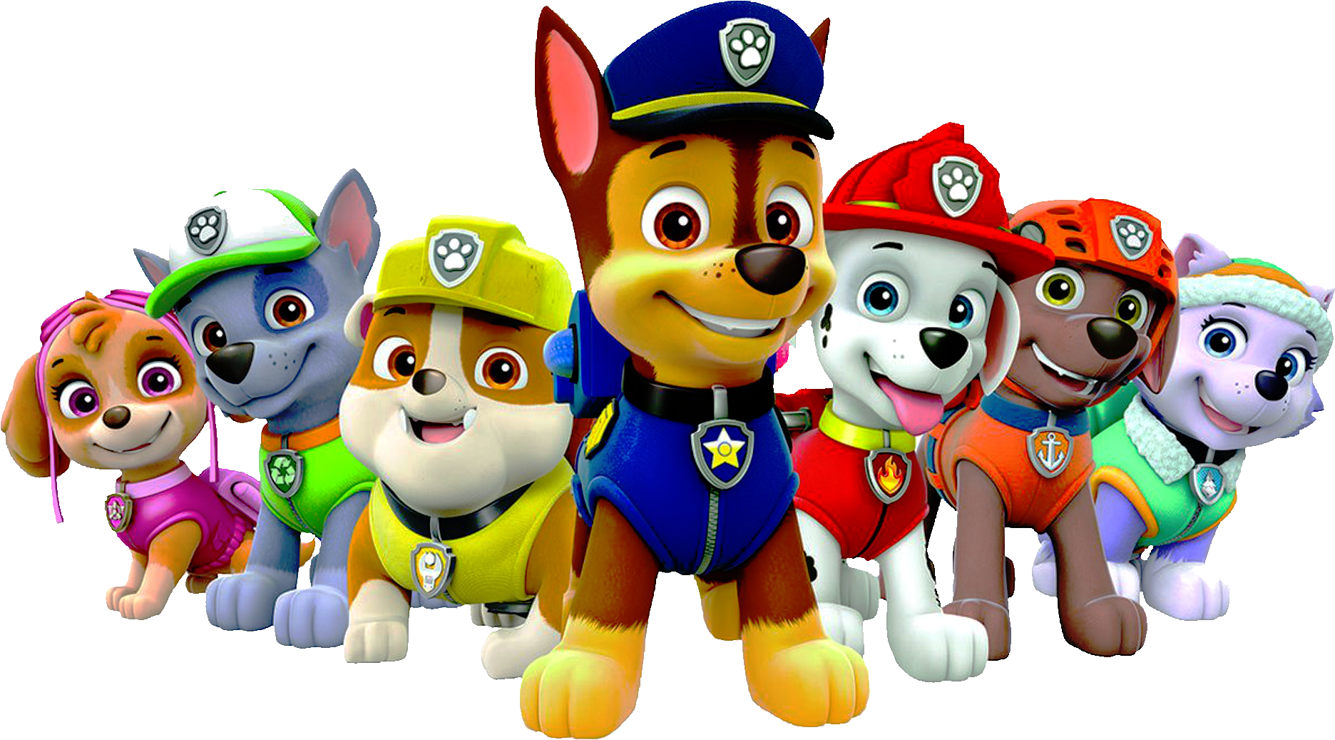 Faces Clipart Paw Patrol - Paw Patrol Transparent Background (1976x1179), Png Download