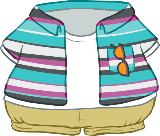 Ocean Cool Outfit Icon (564x480), Png Download