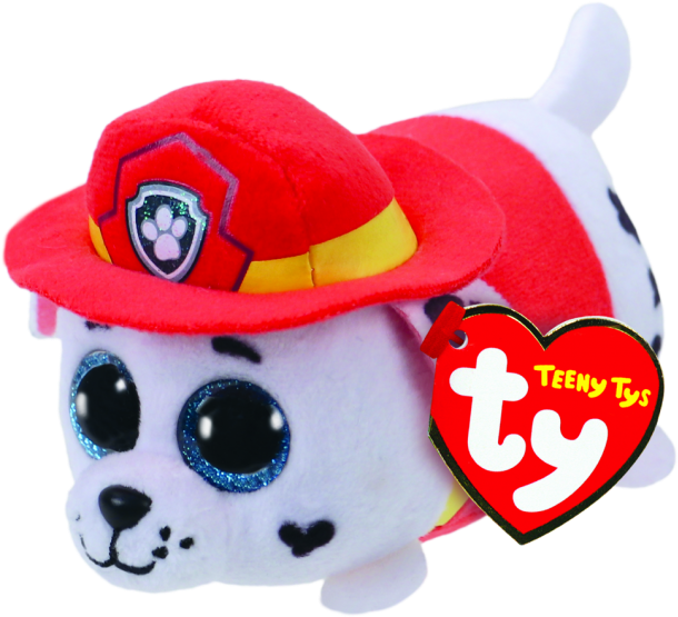 Paw Patrol Marshall The Dalmation - Paw Patrol Teeny Tys (650x566), Png Download