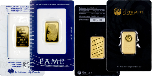 Both The Pamp Suisse And The Perth Mint 10g - Portable Network Graphics (498x249), Png Download