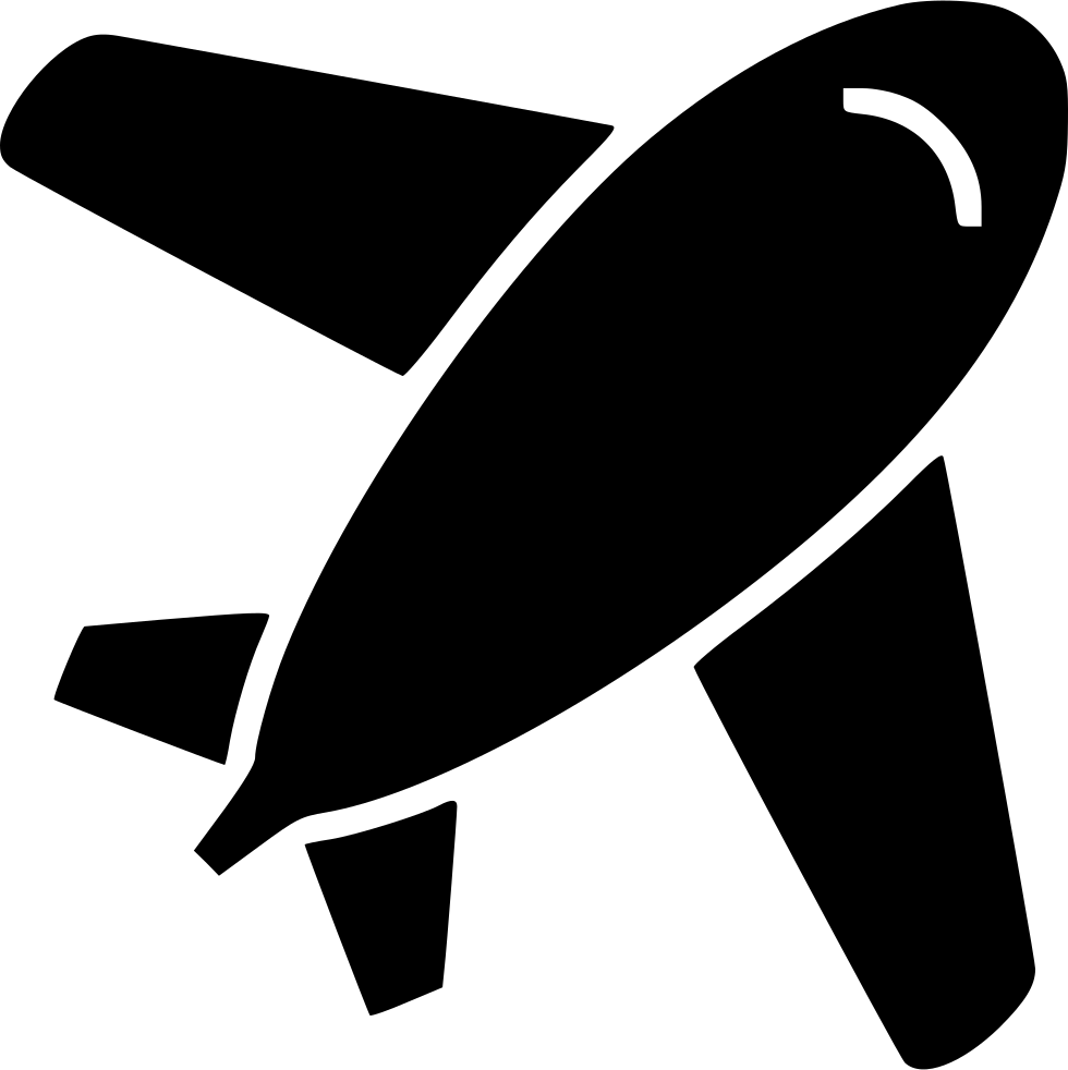 Airlane Aircraft Flying Travelling Svg Png Free - Travelling Black And White Png (980x982), Png Download