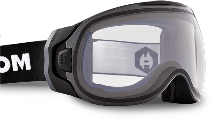 Abom One - Transparent Ski Goggles (700x542), Png Download