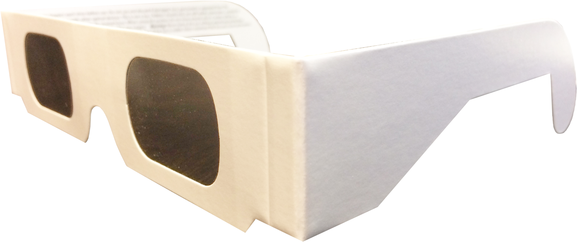Plain White Eclipse Glasses - White Solar Eclipse Glasses (2048x920), Png Download