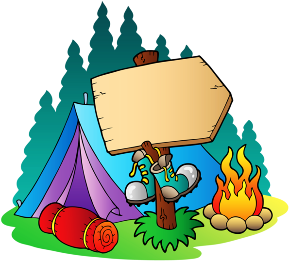 Vintage Camping - Camp Clipart (600x550), Png Download