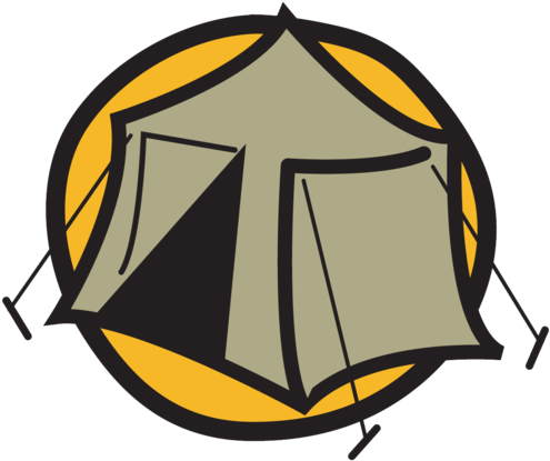 Camping Tent Roundlet - Camping Clip Art (500x500), Png Download