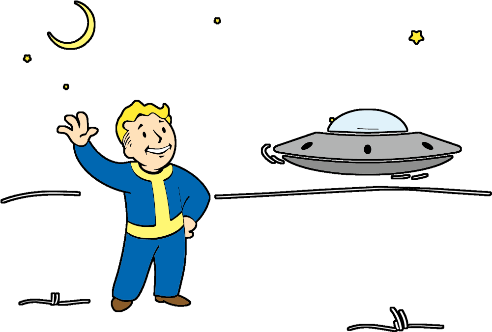 Trip To The Stars Icon - Fallout 3 Icon (1039x711), Png Download