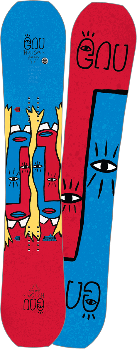 Snowboard Png Image - 2017 2018 Gnu Headspace Snowboard (1200x1200), Png Download